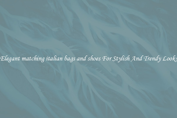Elegant matching italian bags and shoes For Stylish And Trendy Looks