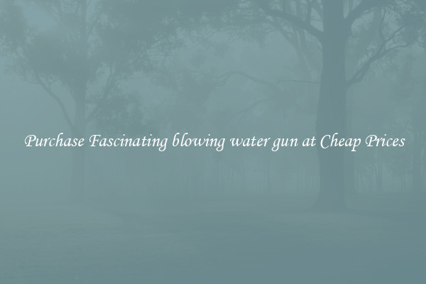 Purchase Fascinating blowing water gun at Cheap Prices