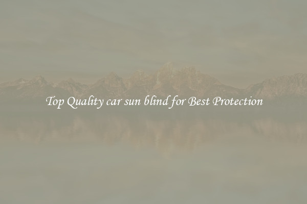 Top Quality car sun blind for Best Protection