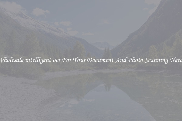 Wholesale intelligent ocr For Your Document And Photo Scanning Needs