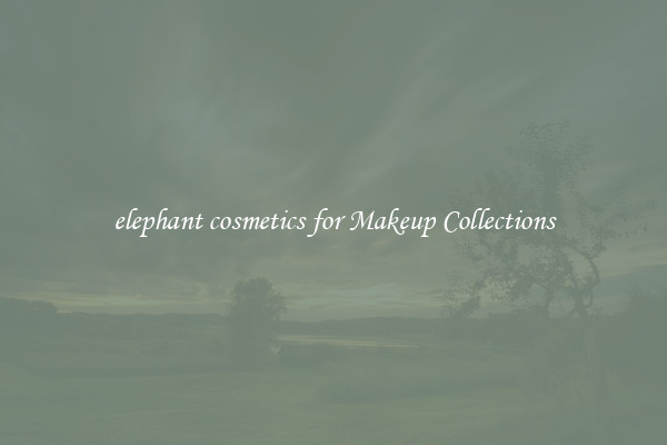elephant cosmetics for Makeup Collections