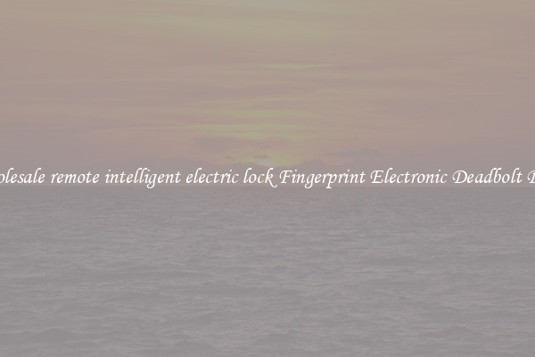 Wholesale remote intelligent electric lock Fingerprint Electronic Deadbolt Door 
