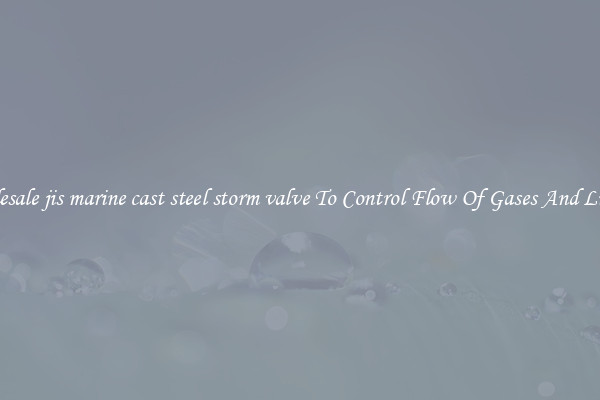 Wholesale jis marine cast steel storm valve To Control Flow Of Gases And Liquids